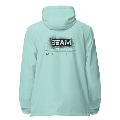 Beam Mexico Unisex lightweight zip up windbreaker
