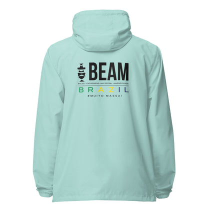 Beam Brazil Unisex lightweight zip up windbreaker