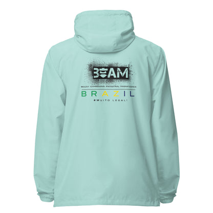 Beam Brazil Signature Unisex lightweight zip up windbreaker