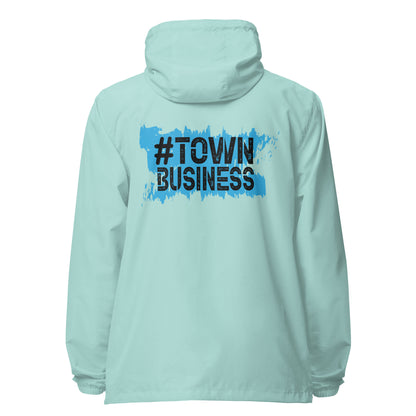 Town Business Signature lightweight zip up windbreaker