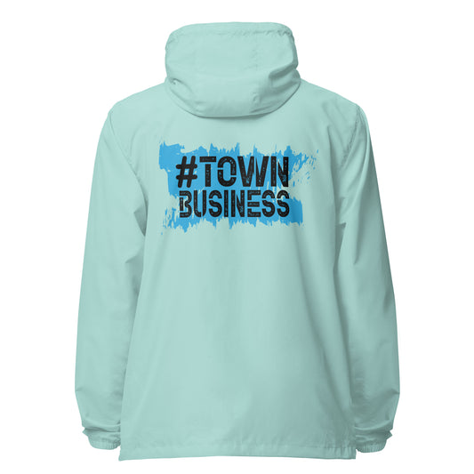 Town Business Signature lightweight zip up windbreaker