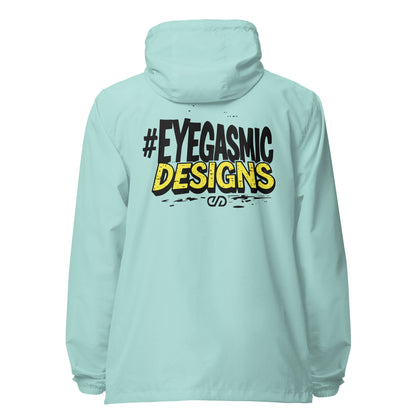 Eyegasmic Designs Signature lightweight zip up windbreaker