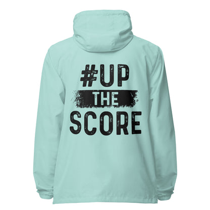 Up the Score Signature lightweight zip up windbreaker