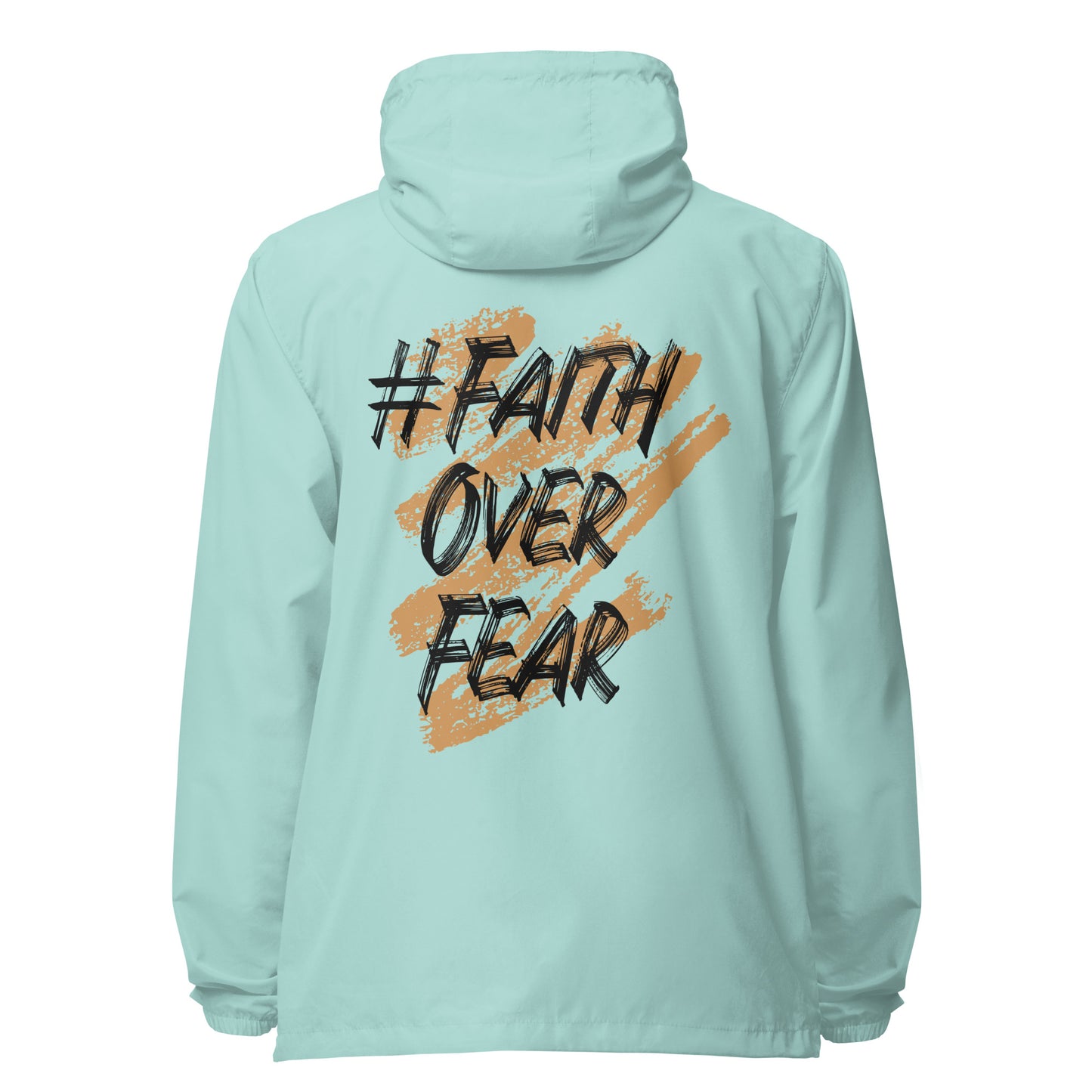 Faith Over Fear Signature lightweight zip up windbreaker