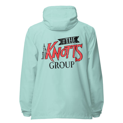 The Knotts Group Signature lightweight zip up windbreaker