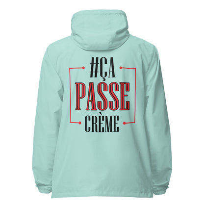 Ca Passe Creame Signature lightweight zip up windbreaker