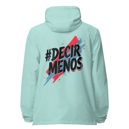 Decir Menos Signature lightweight zip up windbreaker
