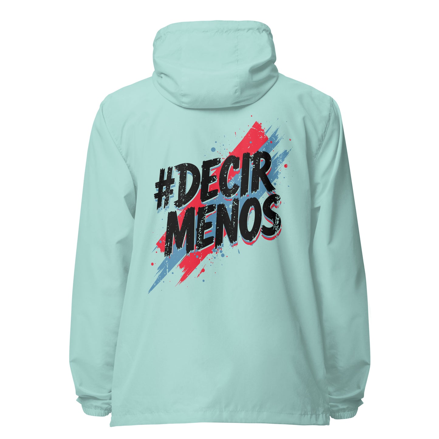 Decir Menos Signature lightweight zip up windbreaker