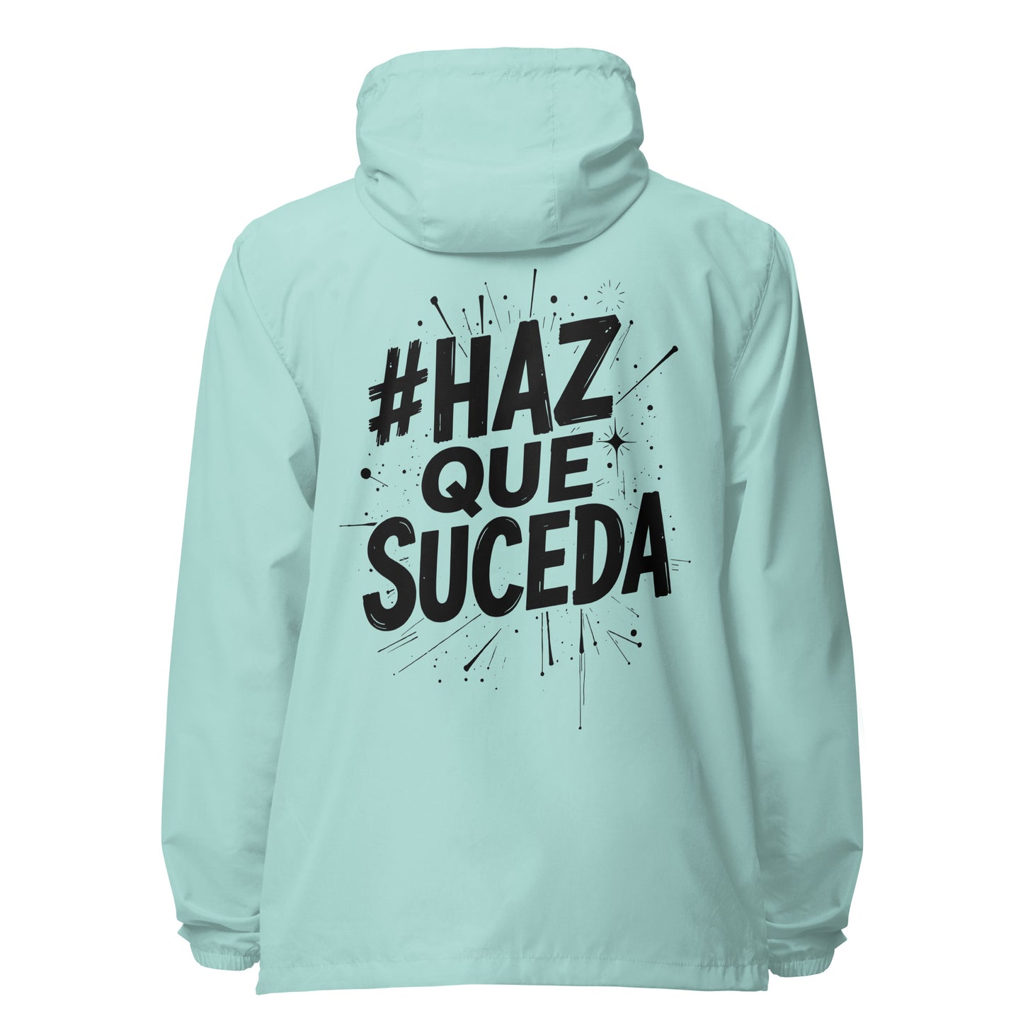 Haz Que Suceda Signature lightweight zip up windbreaker