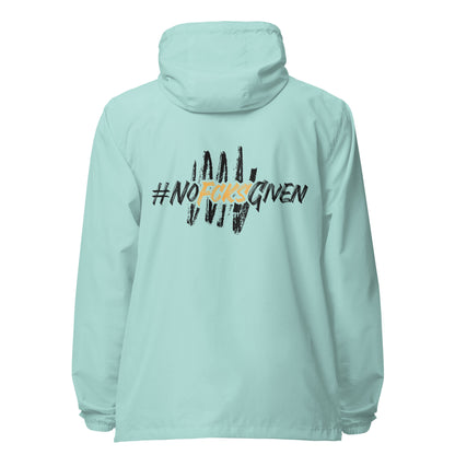 Nofcksgiven Signature lightweight zip up windbreaker