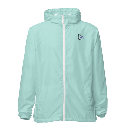 No Excuses Signature lightweight zip up windbreaker