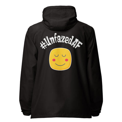 Unfazedaf lightweight zip up windbreaker