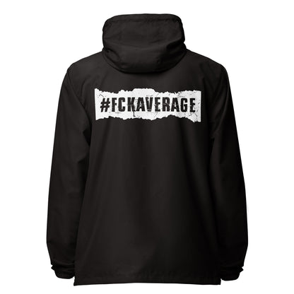 Fckaverage lightweight zip up windbreaker