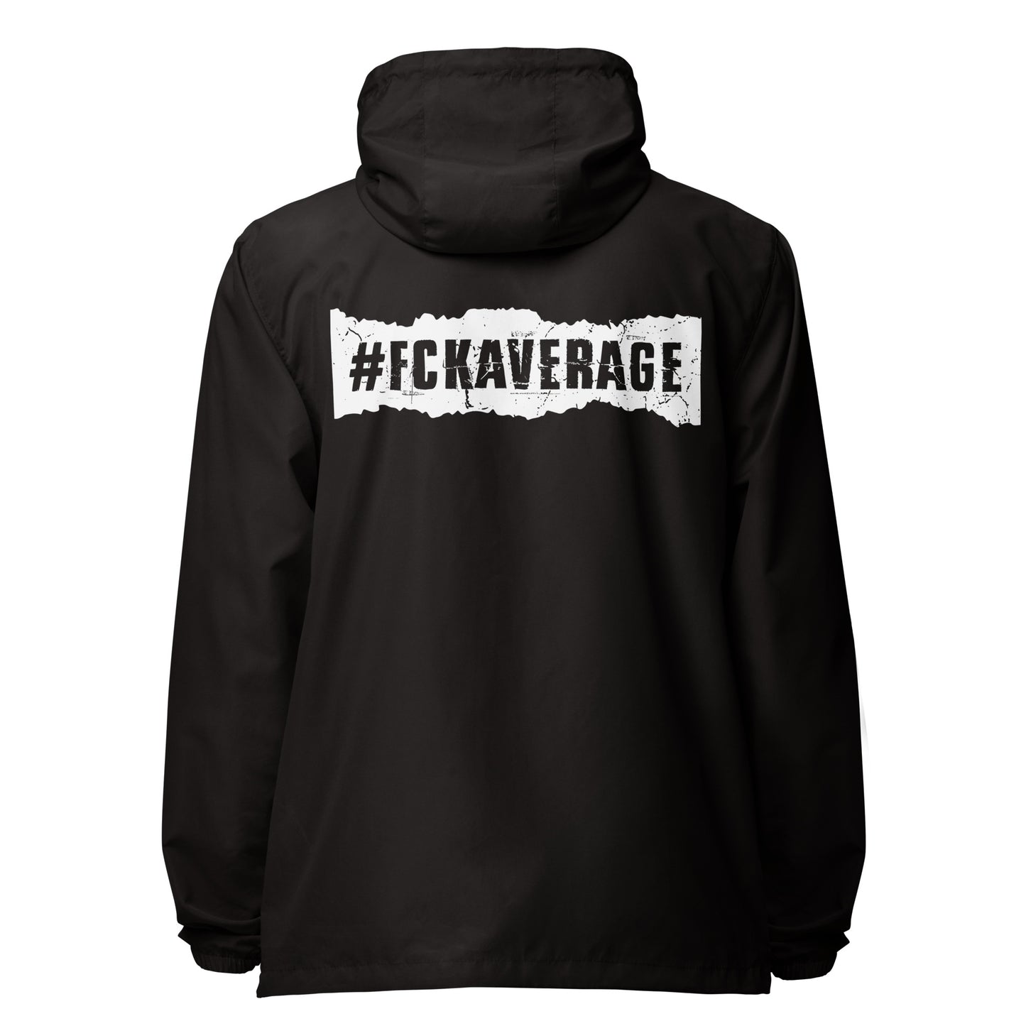 Fckaverage lightweight zip up windbreaker