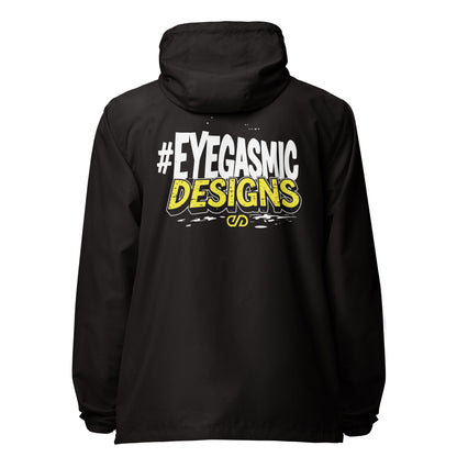 Eyegasmic Designs lightweight zip up windbreaker