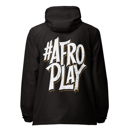 Afro Play Model lightweight zip up windbreaker