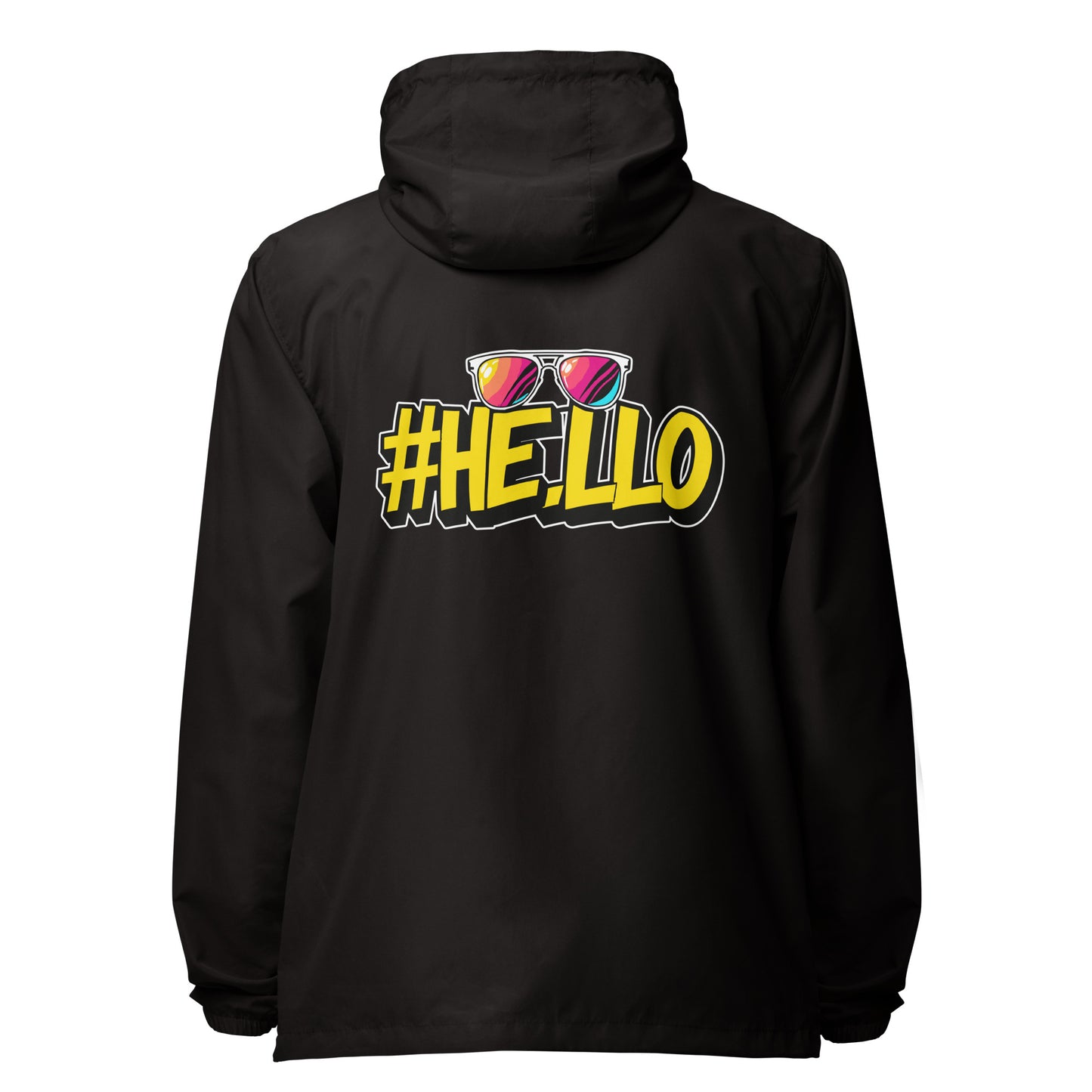 Hello lightweight zip up windbreaker
