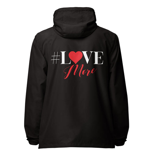 Love More lightweight zip up windbreaker
