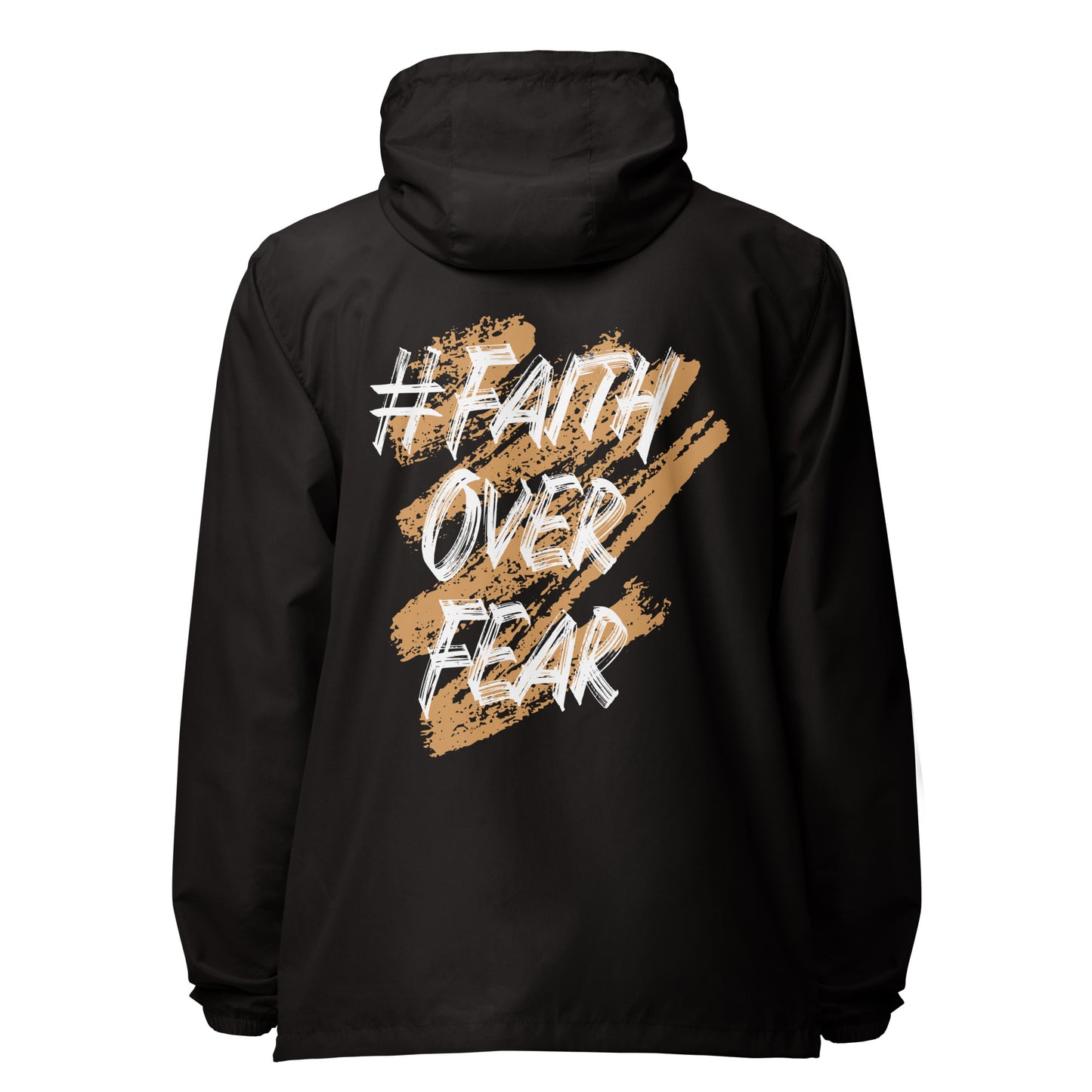 Faith Over Fear lightweight zip up windbreaker