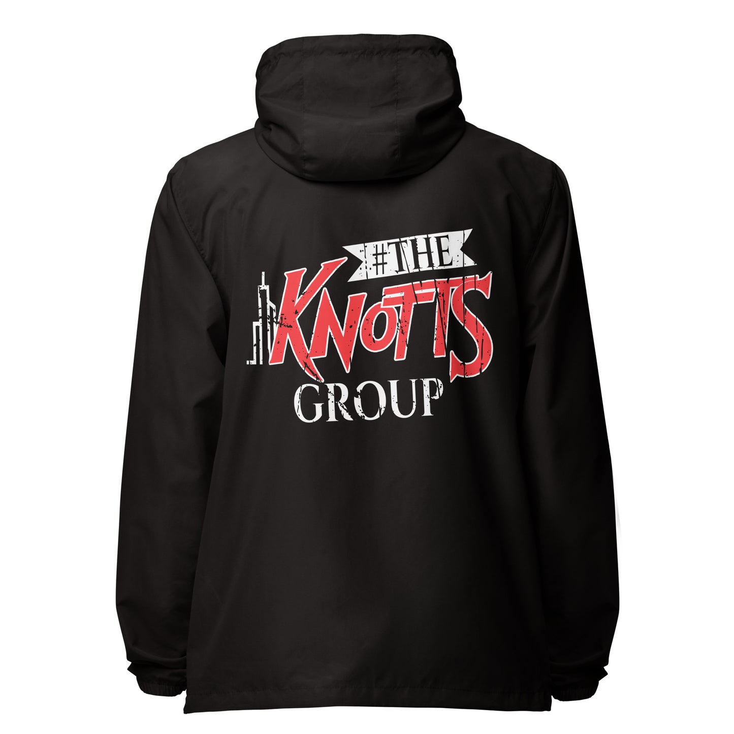 The Knotts Group lightweight zip up windbreaker
