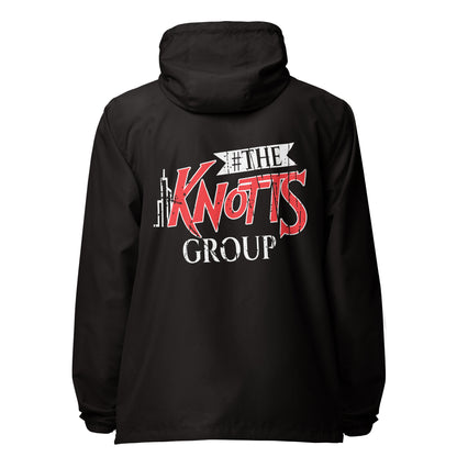 The Knotts Group lightweight zip up windbreaker