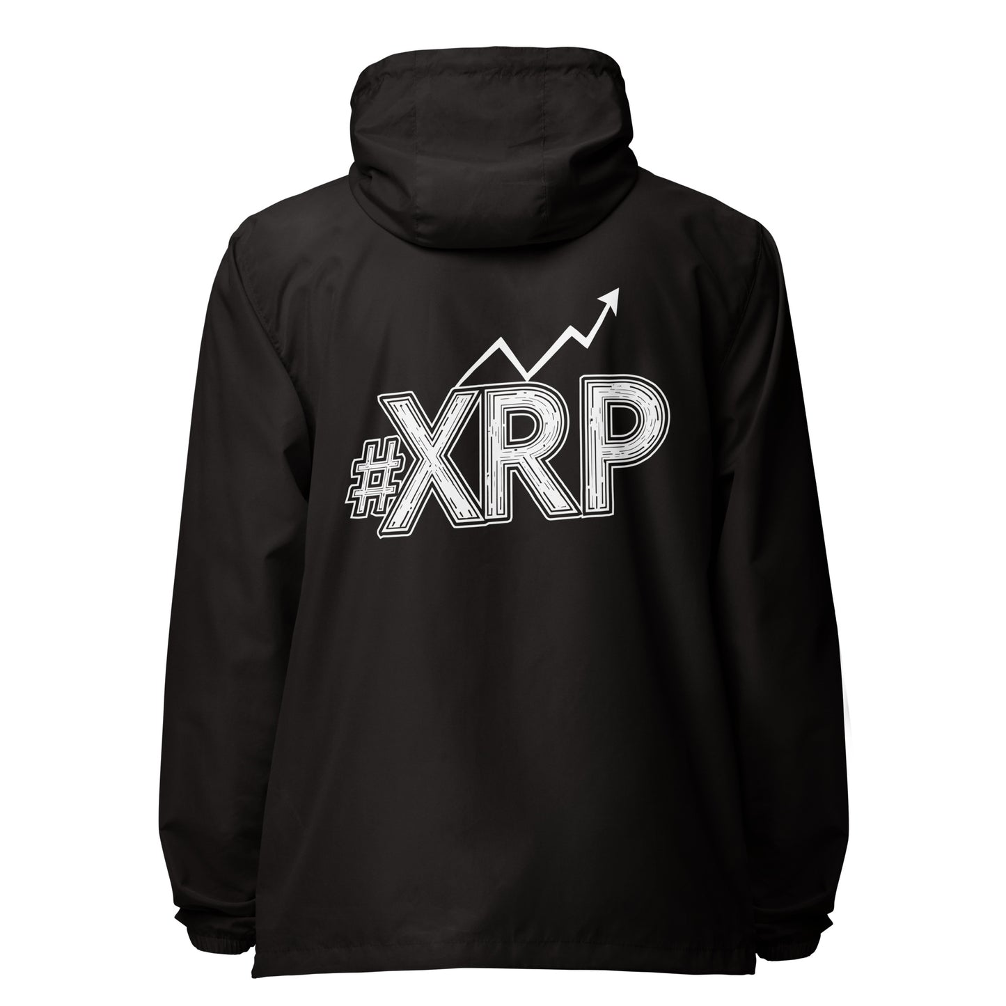 #XRP Line Graph lightweight zip up windbreaker