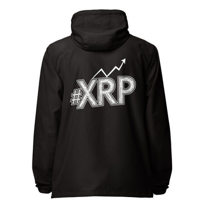 #XRP Line Graph lightweight zip up windbreaker
