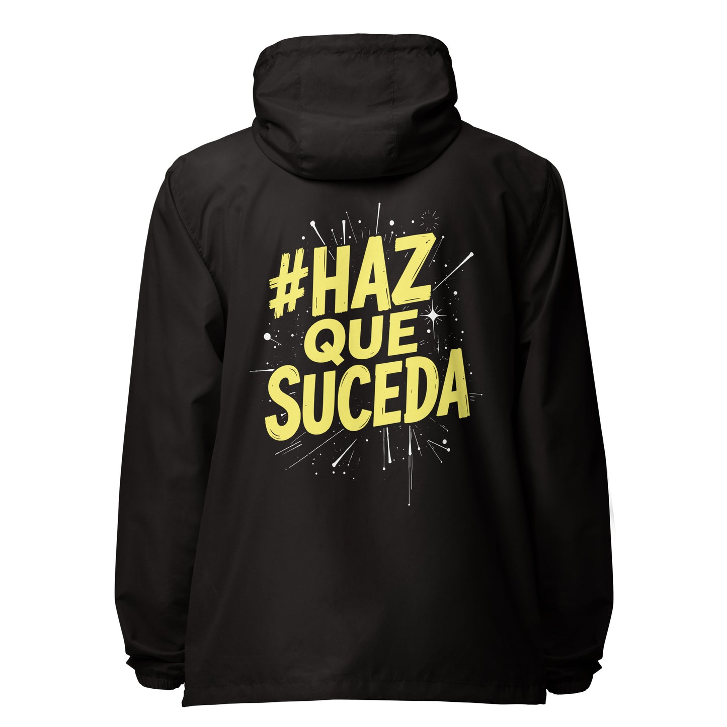 Haz Que Suceda lightweight zip up windbreaker