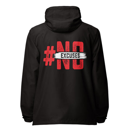 No Excuses lightweight zip up windbreaker