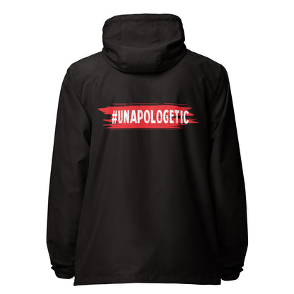 Unapologetic lightweight zip up windbreaker