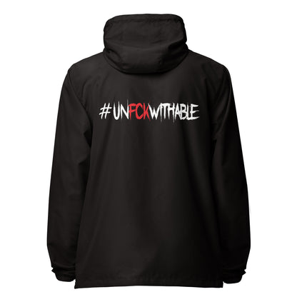Unfckwithable lightweight zip up windbreaker