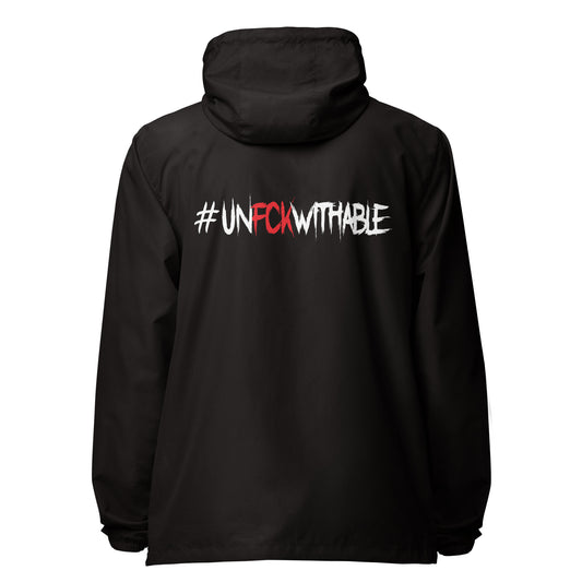 Unfckwithable lightweight zip up windbreaker