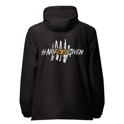 Nofcksgiven lightweight zip up windbreaker