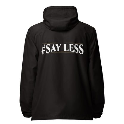 Sayless lightweight zip up windbreaker