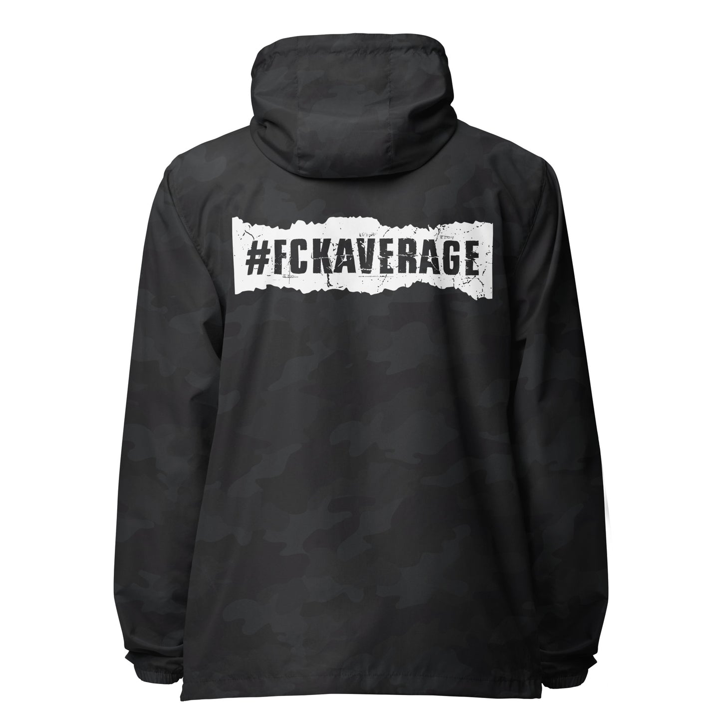 Fckaverage lightweight zip up windbreaker