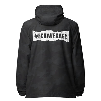 Fckaverage lightweight zip up windbreaker