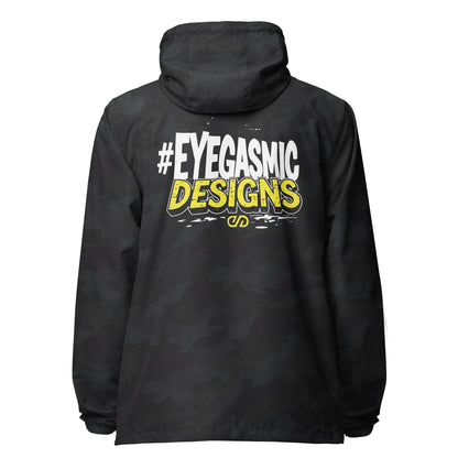 Eyegasmic Designs lightweight zip up windbreaker