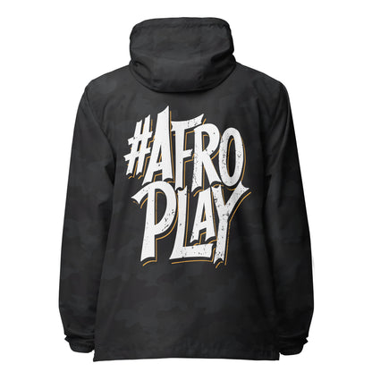 Afro Play Model lightweight zip up windbreaker