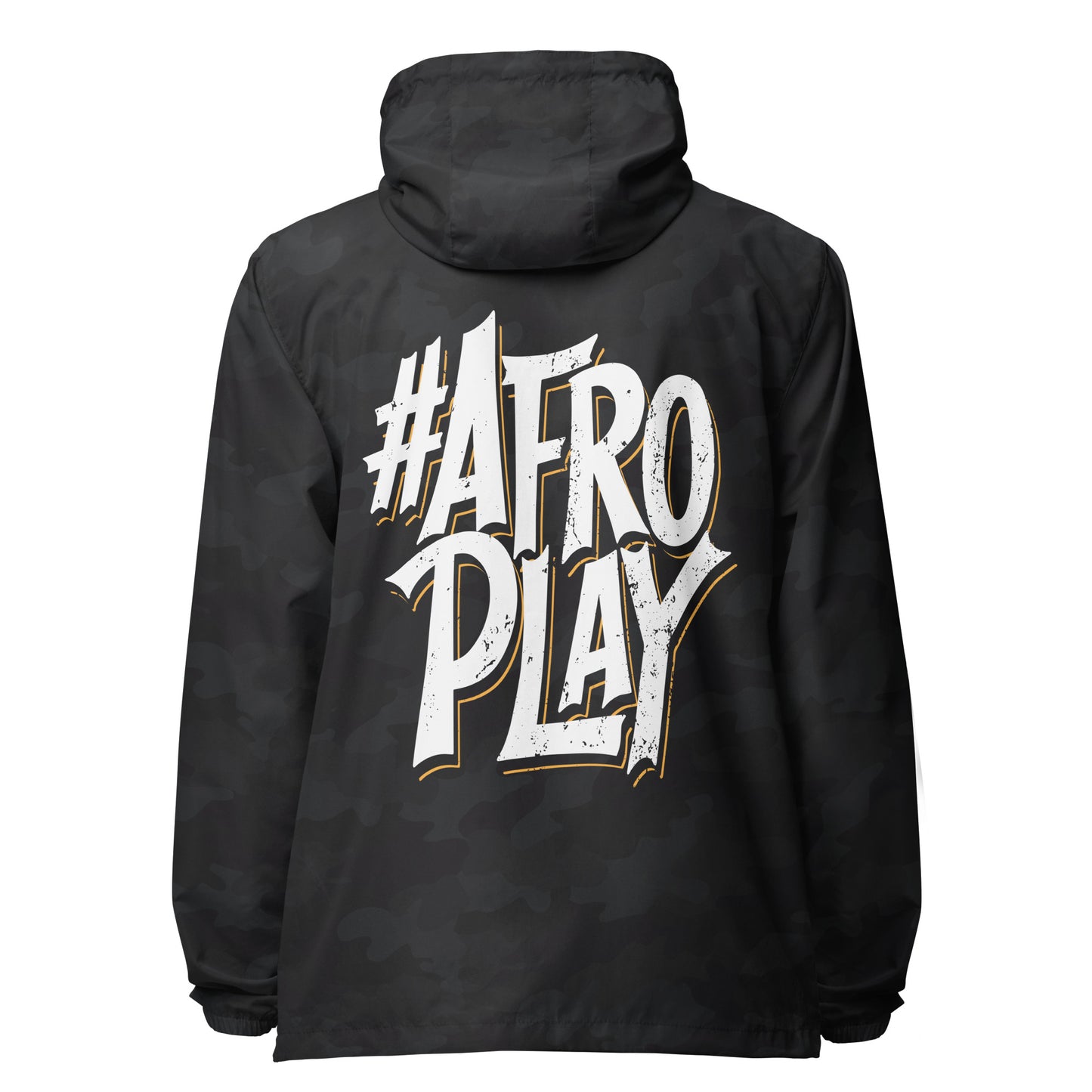 Afro Play Model lightweight zip up windbreaker