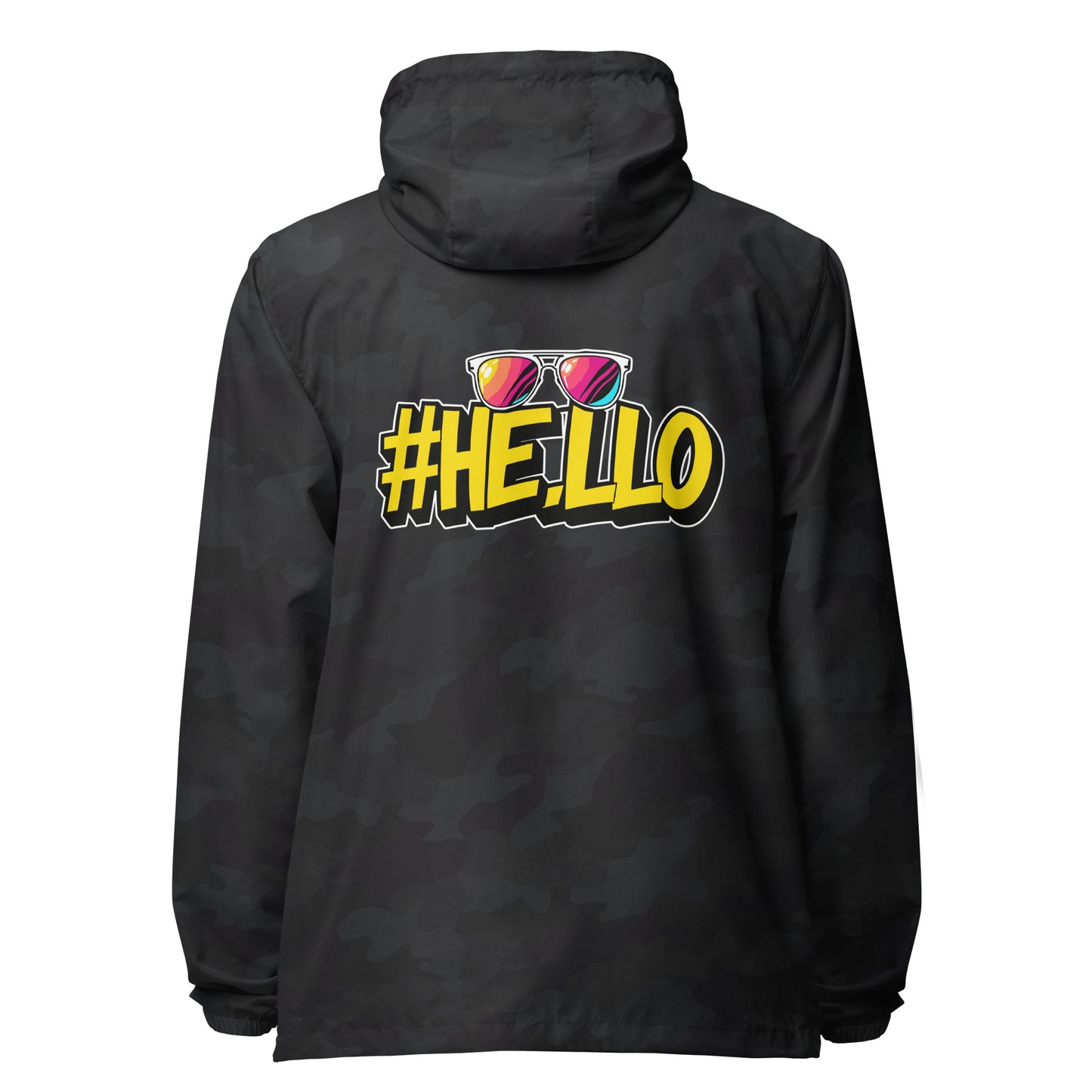 Hello lightweight zip up windbreaker