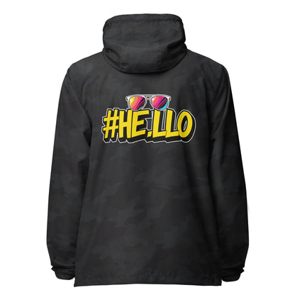 Hello lightweight zip up windbreaker