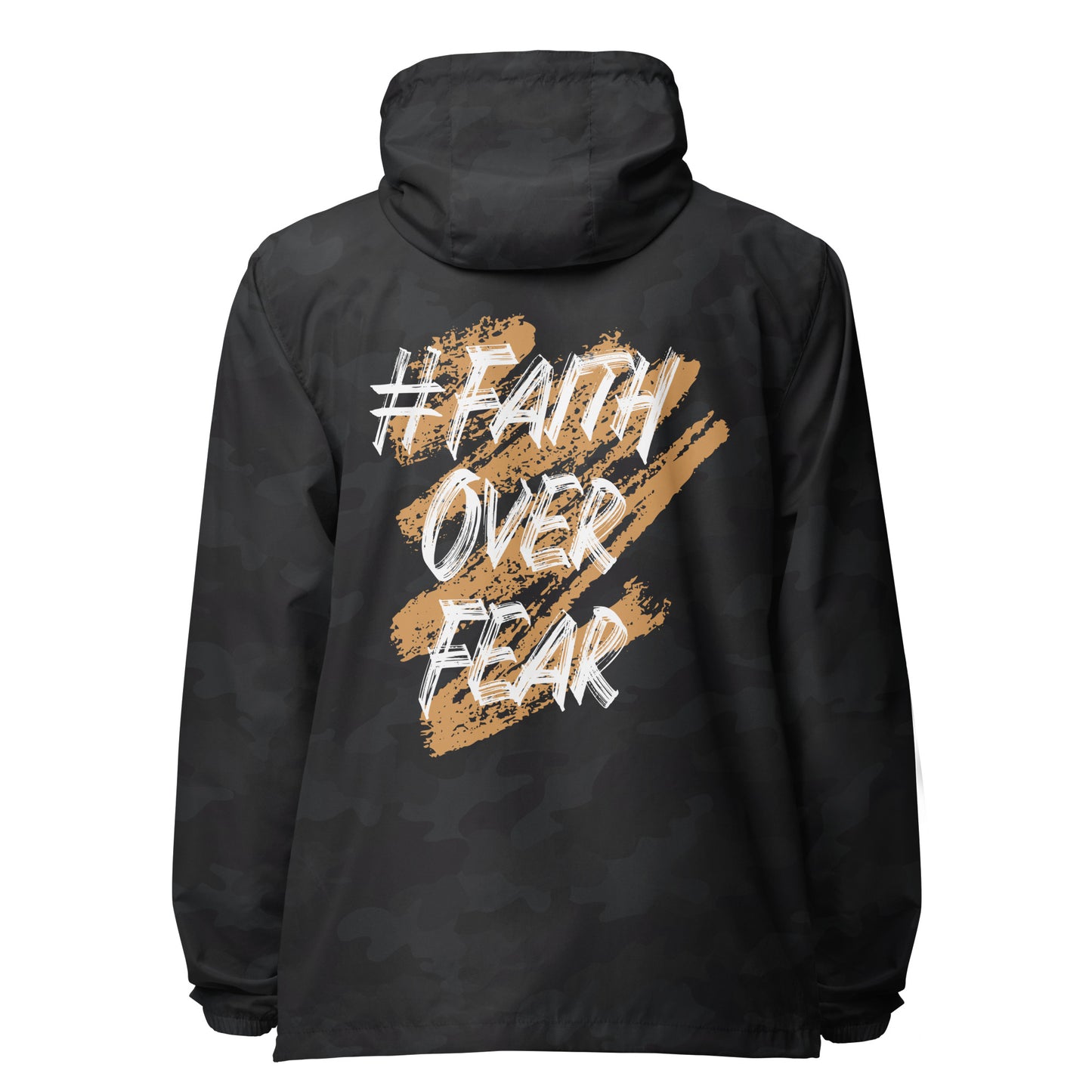 Faith Over Fear lightweight zip up windbreaker