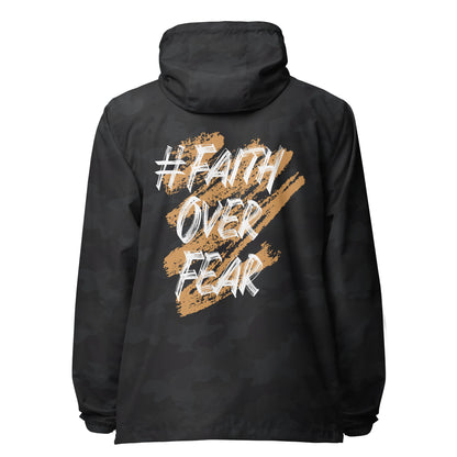 Faith Over Fear lightweight zip up windbreaker