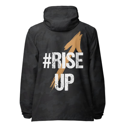 Rise Up lightweight zip up windbreaker