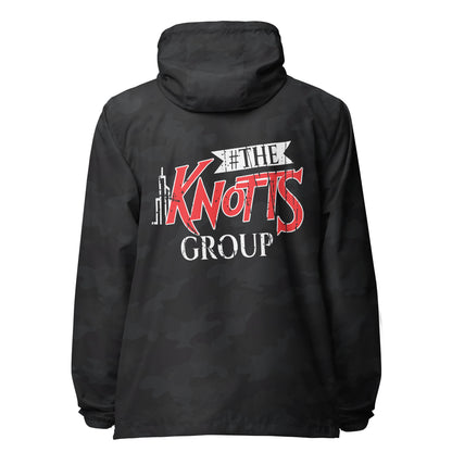 The Knotts Group lightweight zip up windbreaker