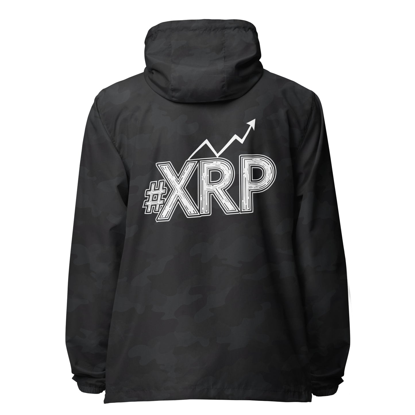 #XRP Line Graph lightweight zip up windbreaker
