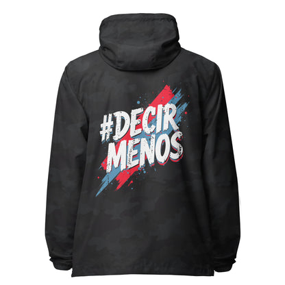 Decir Menos lightweight zip up windbreaker