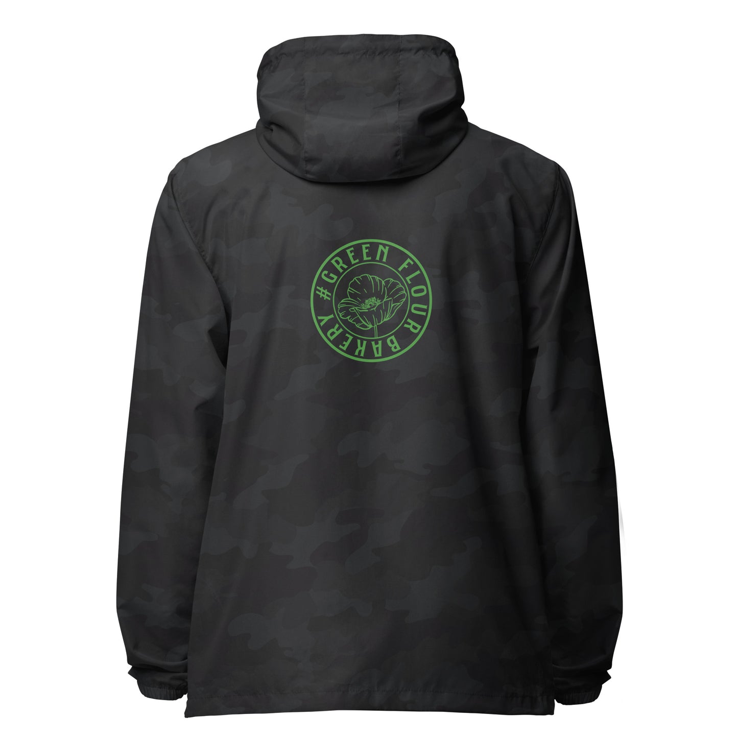 Green Flour lightweight zip up windbreaker