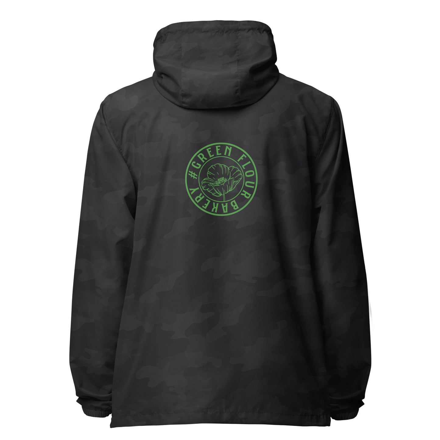 Green Flour lightweight zip up windbreaker