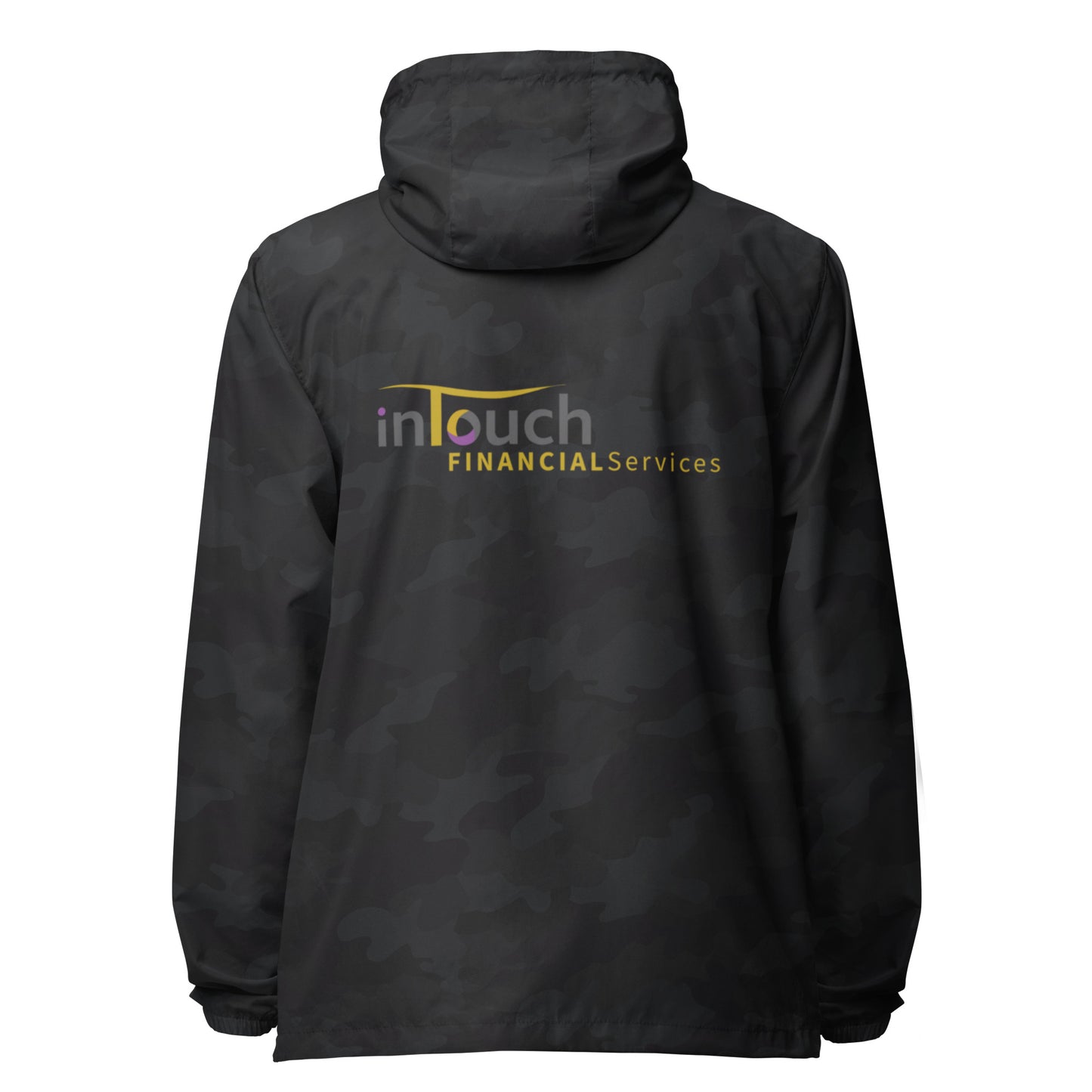 Intouch Services lightweight zip up windbreaker